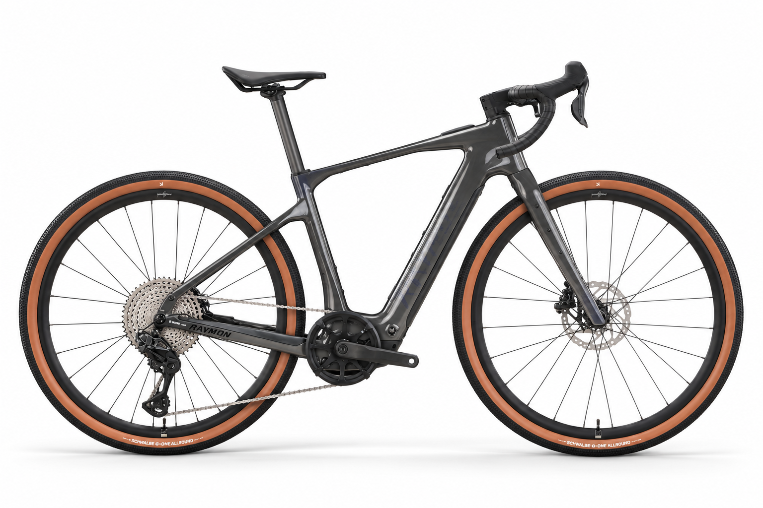 Raymon Norza Pro Carbon E-Gravelbike – Bosch SX – Performance Gravelbike - pipegrey