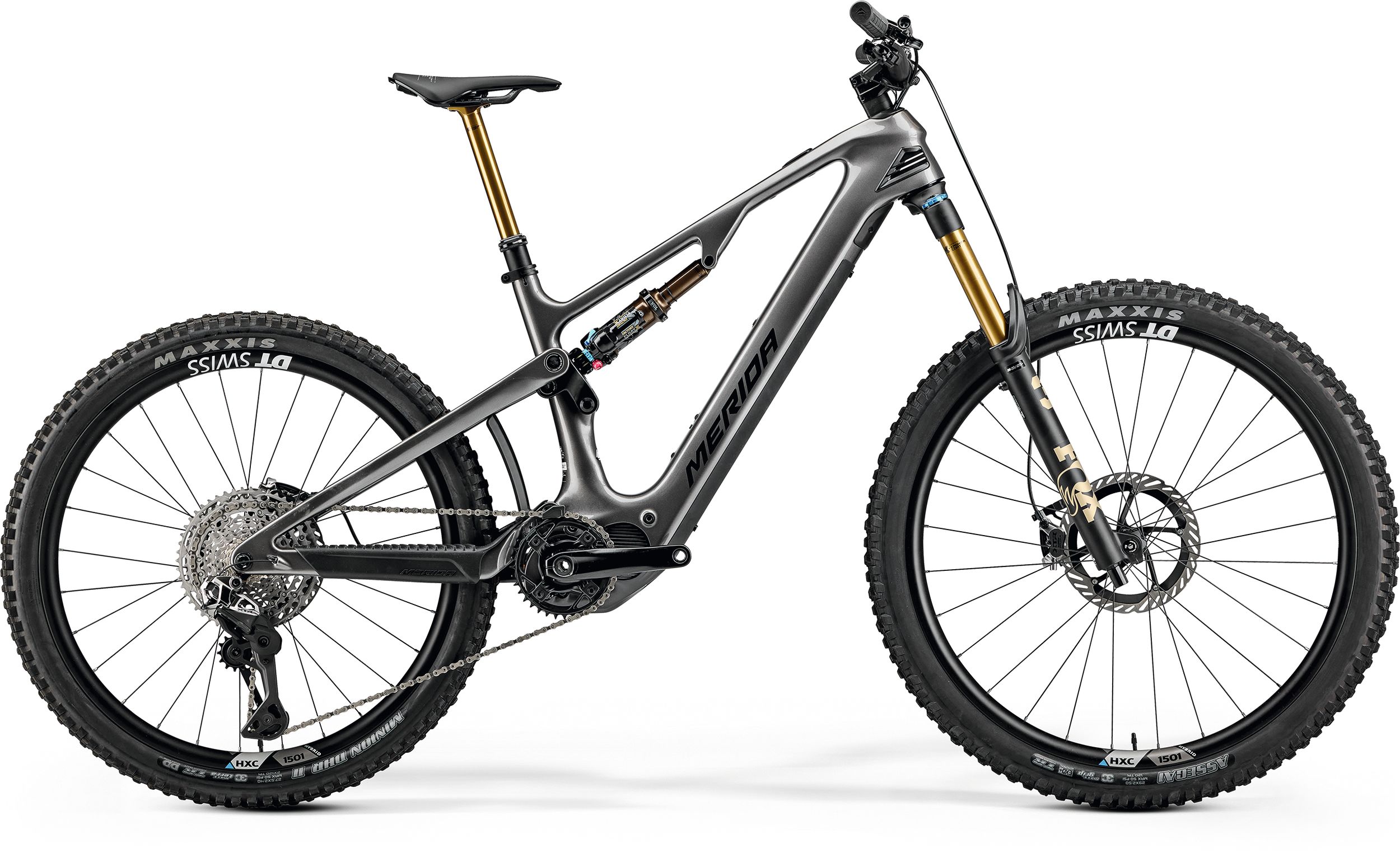Merida eONE-Sixty Limited E-Enduro Mountainbike – Gunmetal Grey / Black