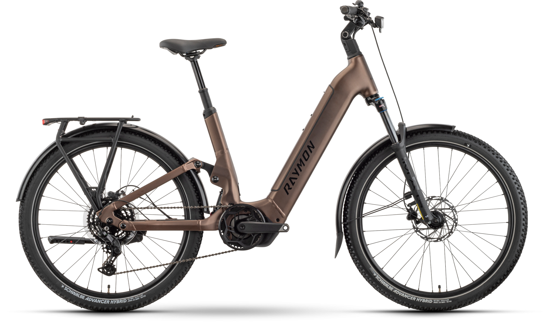 Raymon Tavano Pure 720WH vollgefedertes E-Trekkingbike mit Panasonic GXMmg