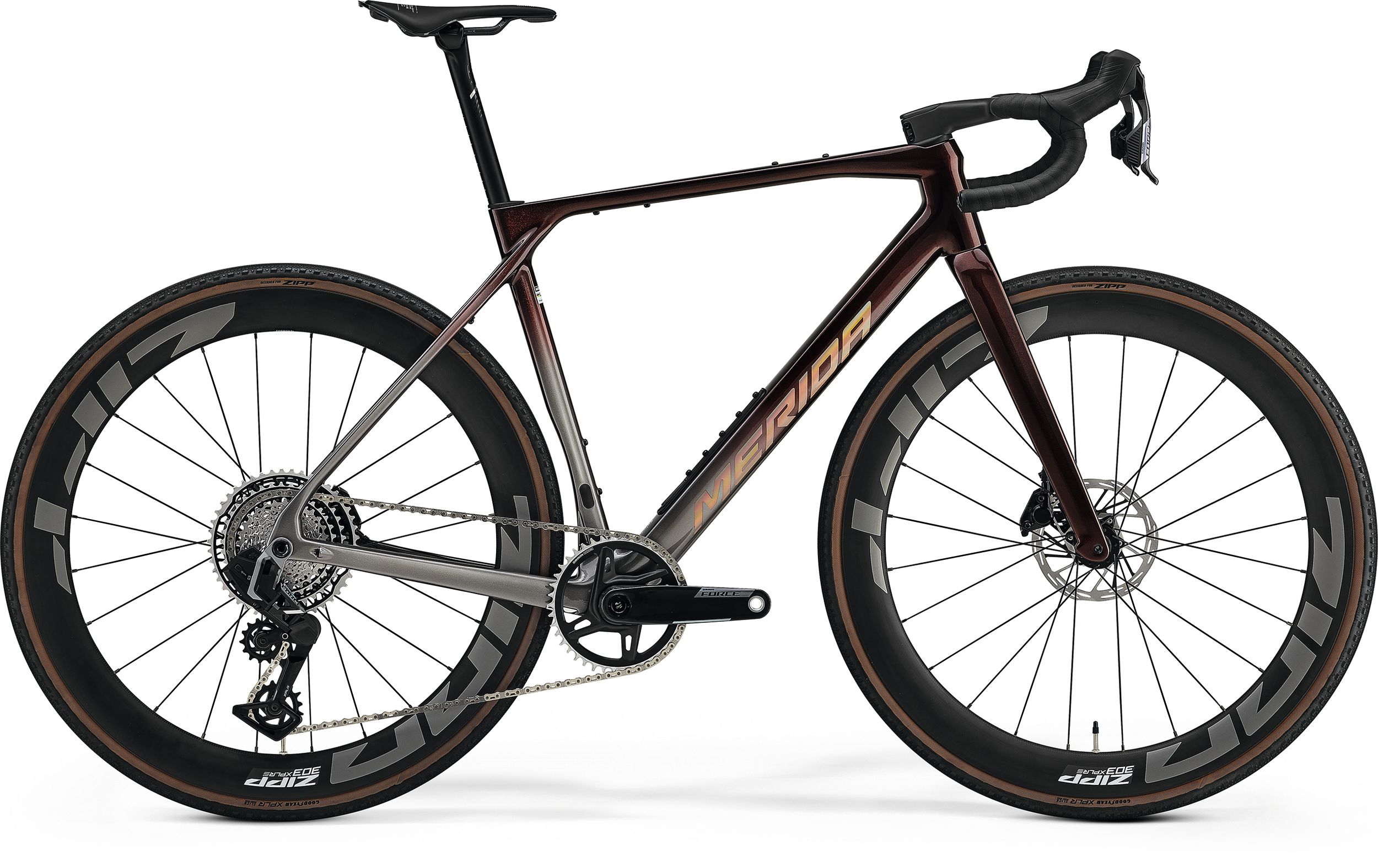 Merida MISSION 9000 Carbon Performance Gravelbike SRAM Force AXS XPLR 2027 – Wildberry / Gunmetal Grey