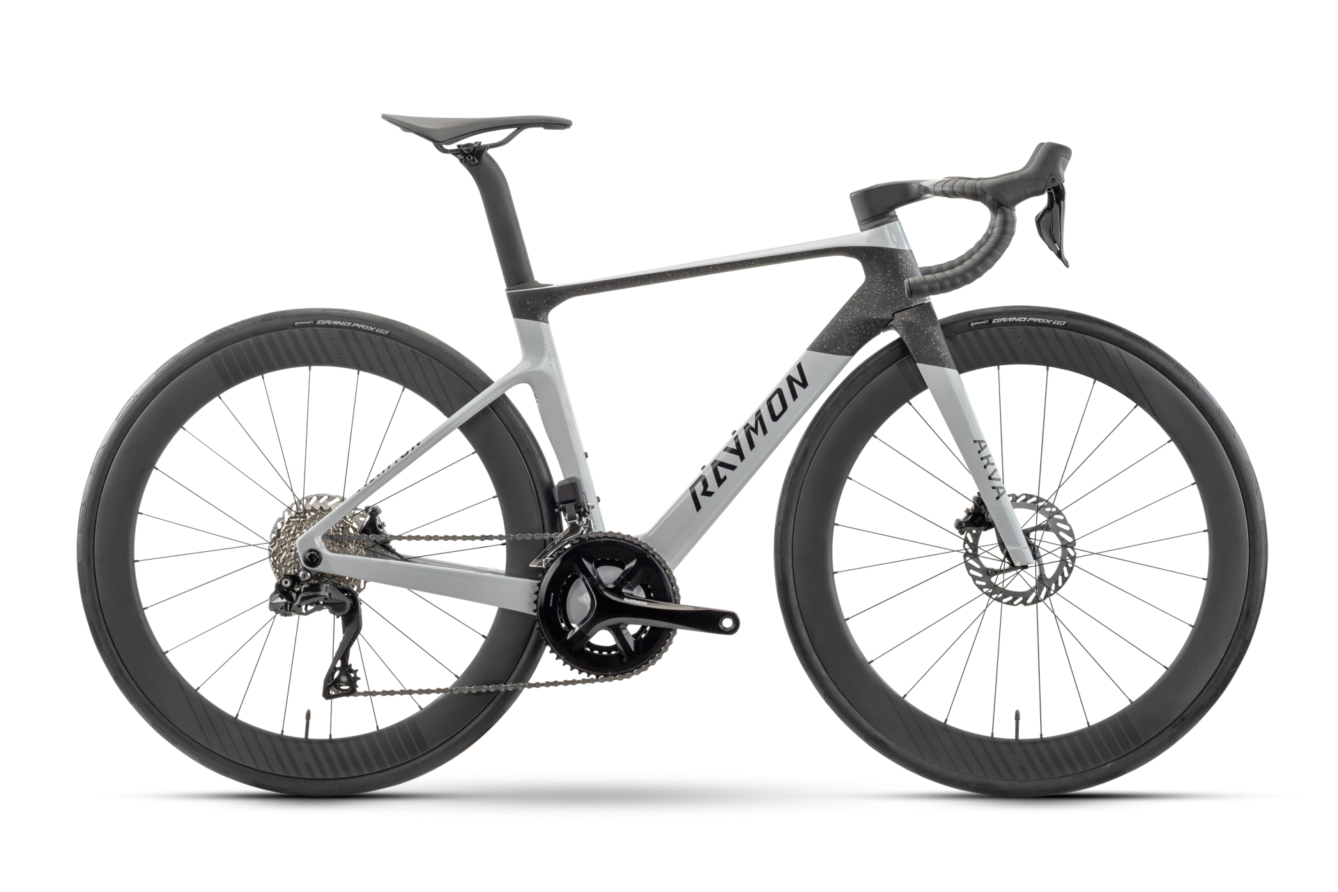 Raymon Arva Comp – Carbon Aero-Rennrad mit Shimano 105 Di2 timelessgrey/carbon