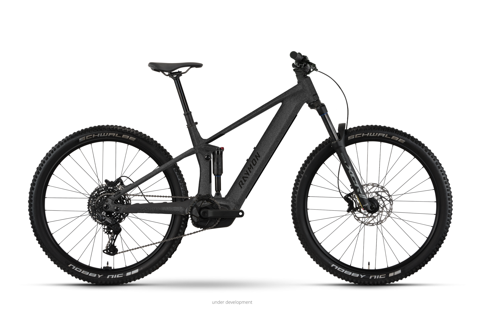 Raymon Ridok Comp E-Mountainbike Fully mit Panasonic GXM – moonblack