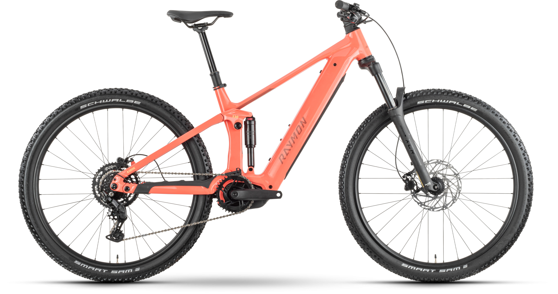 Raymon Ridok Comp E-Mountainbike Fully mit Panasonic GXM – pink grapefruit